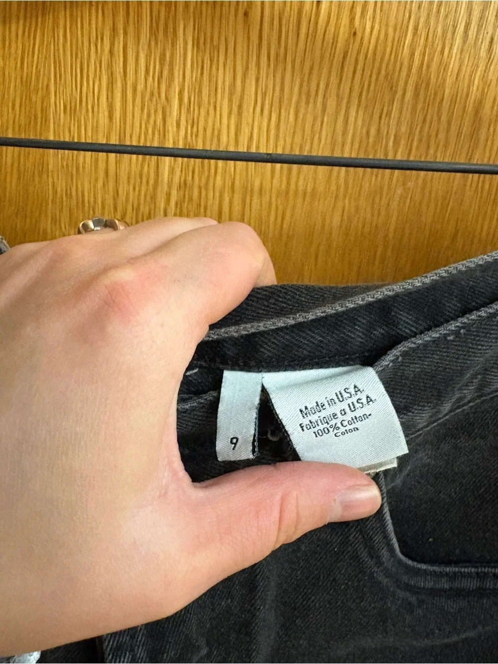 Calvin Klein Jeans Vintage Black Back-Pocket Denim Shorts